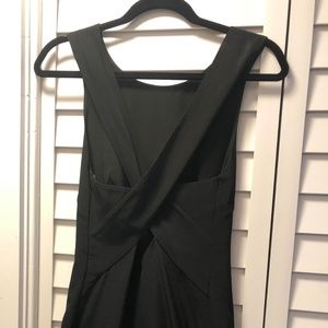 Sandro Replay Black Pleated Criss Cross Back, Mini Dress, Size 1
